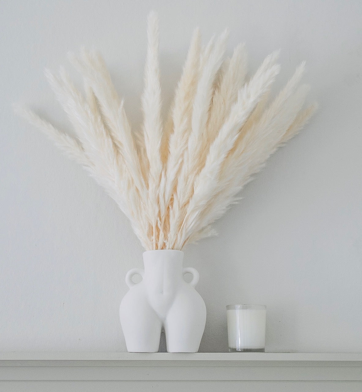 Small Bum Vase For Pampas Grass Ceramic Plant Pot